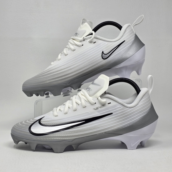 Nike Vapor Speed 3 Men's Size 8 White Silver Football Cleats FB3303-100 New - Picture 3 of 10